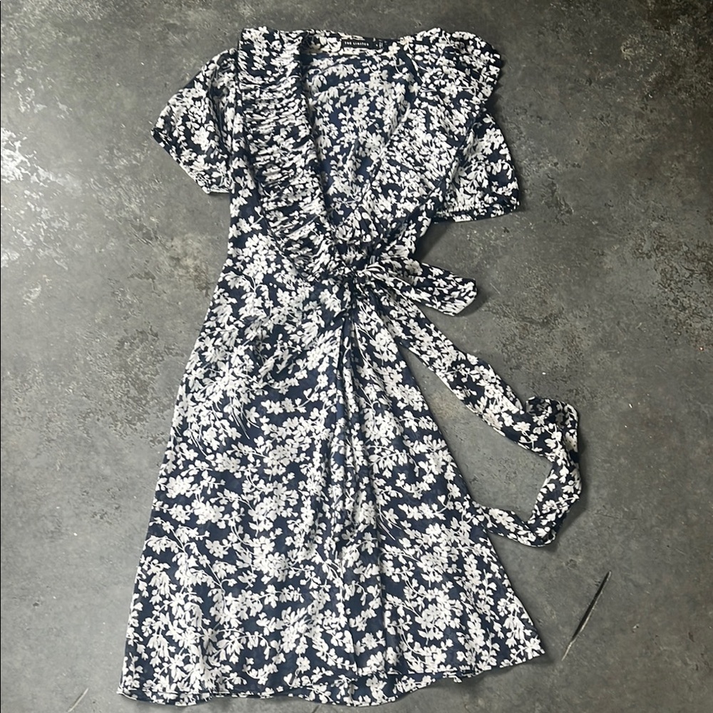 The Limited Floral Wrap Dress
